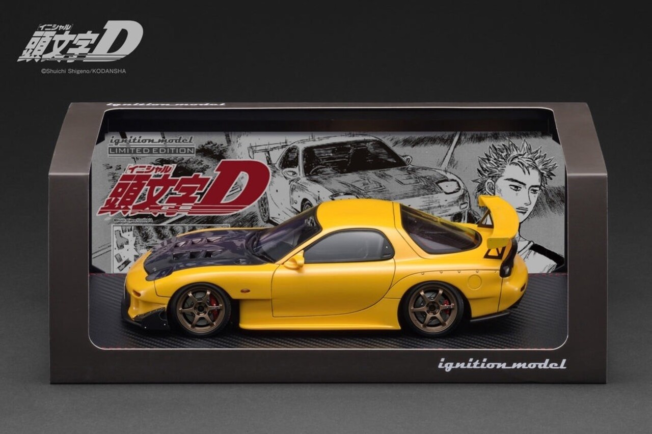 Mazda Mazda RX-7 (FD3S) Initial D + LED Light - 1:18 - Ignition Model Mazda Mazda RX-7 (FD3S) Initial D + LED Light - 1:18 - Ignition Model