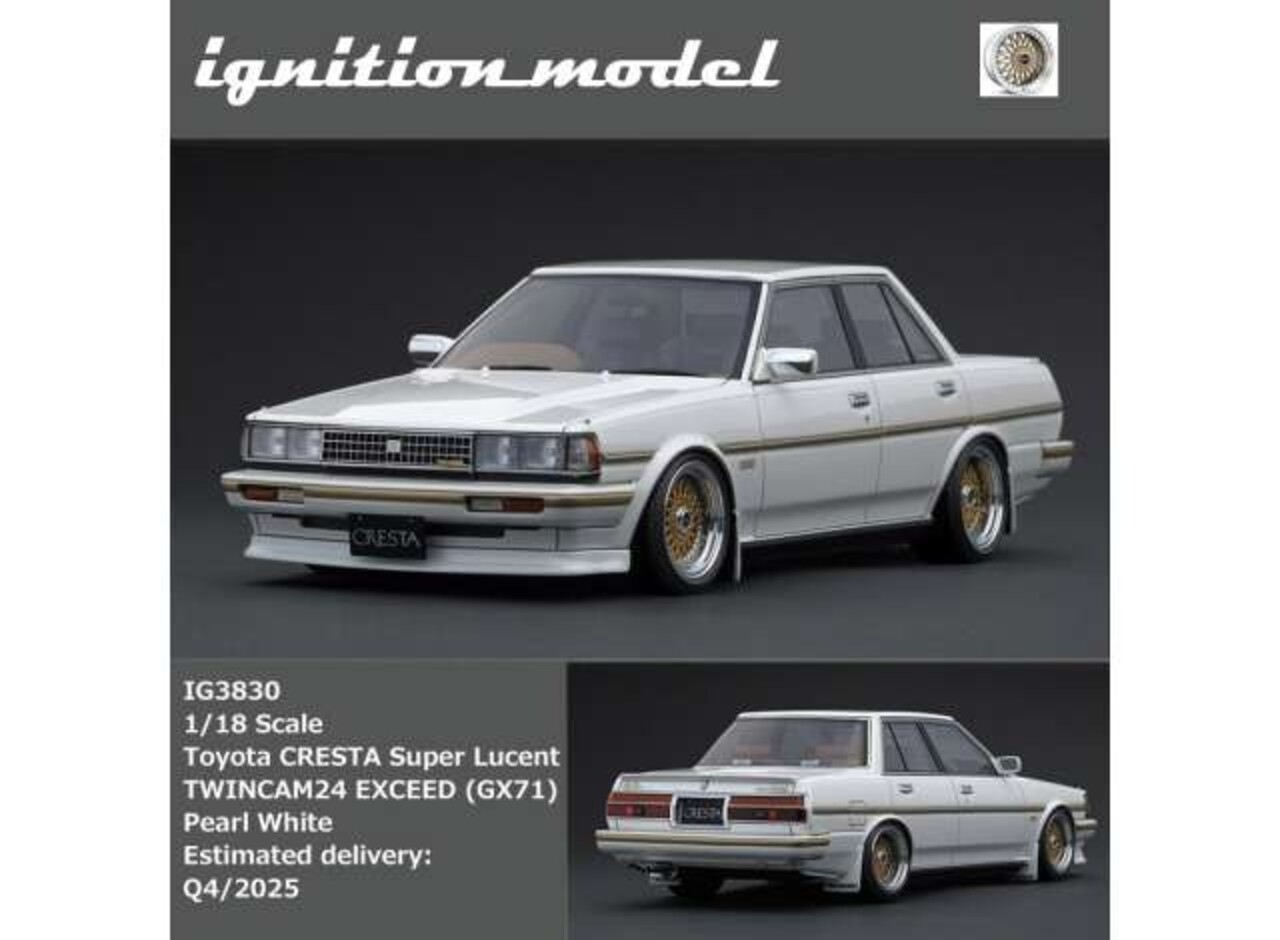 Toyota Toyota CRESTA Super Lucent TWINCAM 24 EXCEED (GX71) - 1:18 - Ignition Model Toyota Toyota CRESTA Super Lucent TWINCAM 24 EXCEED (GX71) - 1:18 - Ignition Model