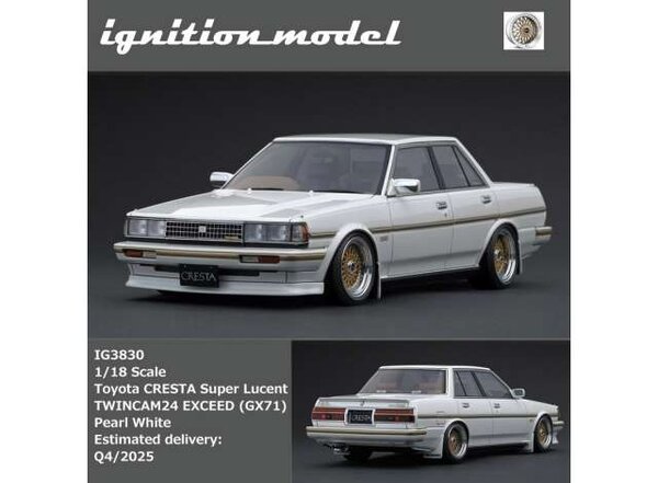 Toyota Toyota CRESTA Super Lucent TWINCAM 24 EXCEED (GX71) - 1:18 - Ignition Model Toyota Toyota CRESTA Super Lucent TWINCAM 24 EXCEED (GX71) - 1:18 - Ignition Model