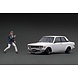 Datsun Datsun Bluebird (510) + Figure Mr. Yokoyama - 1:18 - Ignition Model Datsun Datsun Bluebird (510) + Figure Mr. Yokoyama - 1:18 - Ignition Model