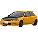 Honda Initial D Honda Civic (EK9) Type R + Carbon Bonnet - 1:18 - Ignition Model Honda Initial D Honda Civic (EK9) Type R + Carbon Bonnet - 1:18 - Ignition Model