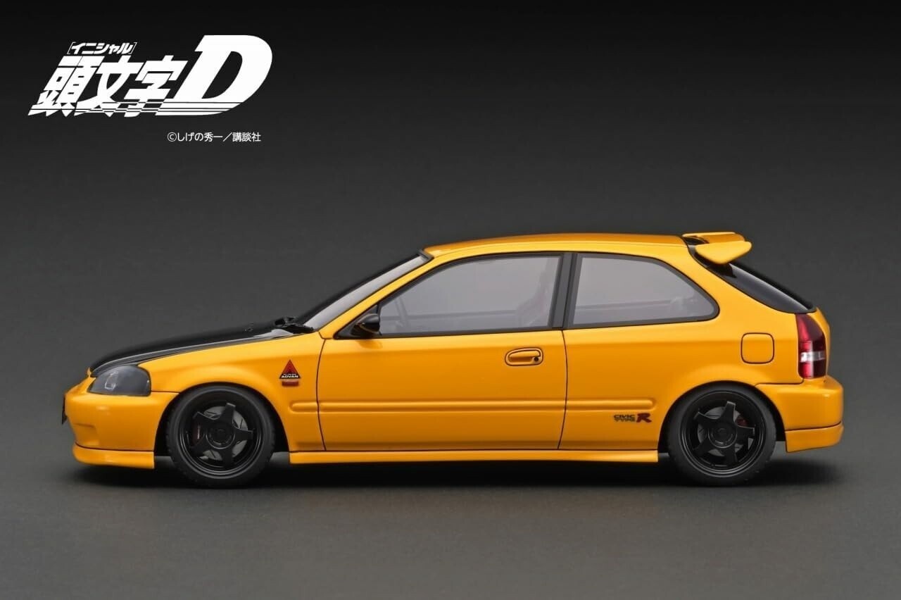 Honda Initial D Honda Civic (EK9) Type R + Carbon Bonnet - 1:18 - Ignition Model Honda Initial D Honda Civic (EK9) Type R + Carbon Bonnet - 1:18 - Ignition Model