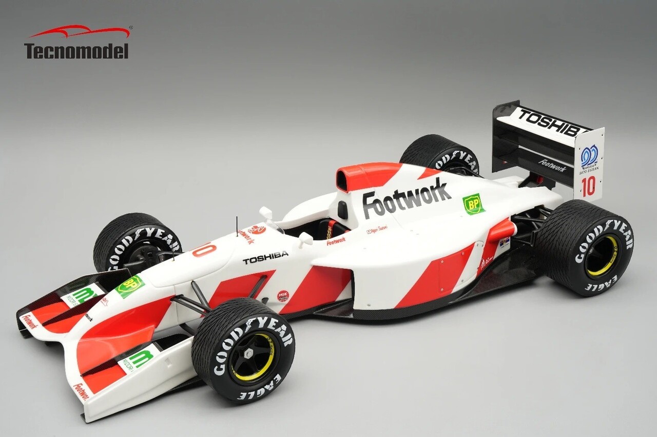 F1 Footwork FA13 #10 GP Belgium 1992 + Rain Tyres - 1:18 - Tecnomodel Mythos F1 Footwork FA13 #10 GP Belgium 1992 + Rain Tyres - 1:18 - Tecnomodel Mythos