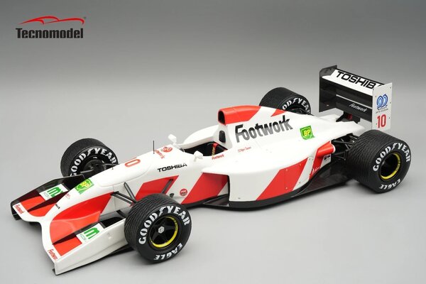 F1 Footwork FA13 #10 GP Belgium 1992 + Rain Tyres - 1:18 - Tecnomodel Mythos F1 Footwork FA13 #10 GP Belgium 1992 + Rain Tyres - 1:18 - Tecnomodel Mythos
