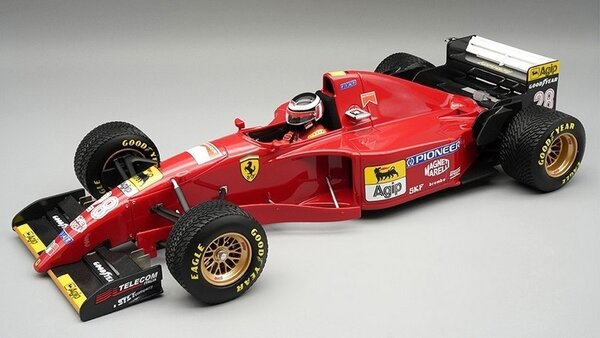F1 Ferrari 412T2 #28 GP Japan 1995 + Rain Tyres + Driver - 1:18 - Tecnomodel Mythos F1 Ferrari 412T2 #28 GP Japan 1995 + Rain Tyres + Driver - 1:18 - Tecnomodel Mythos