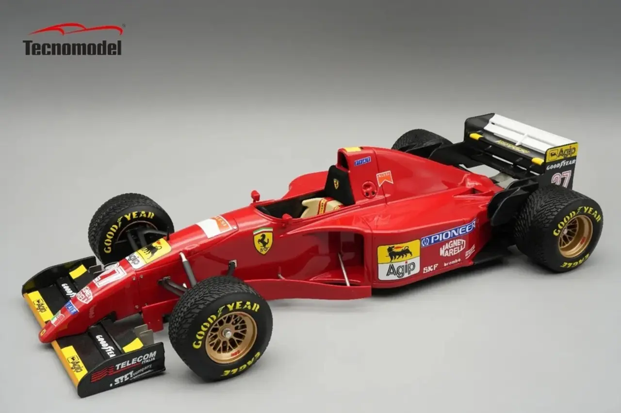 F1 Ferrari 412T2 #27 GP Japan 1995 + Rain Tyres - 1:18 - Tecnomodel Mythos F1 Ferrari 412T2 #27 GP Japan 1995 + Rain Tyres - 1:18 - Tecnomodel Mythos