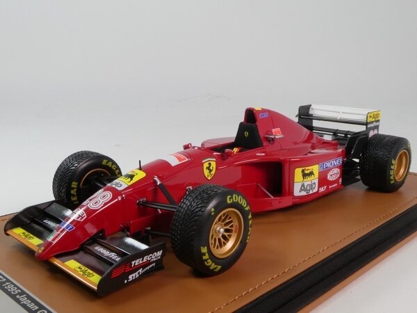 F1 Ferrari 412T2 #28 GP Japan 1995 + Rain Tyres - 1:18 - Tecnomodel Mythos F1 Ferrari 412T2 #28 GP Japan 1995 + Rain Tyres - 1:18 - Tecnomodel Mythos
