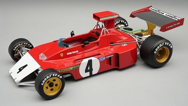 F1 Ferrari 312B-73 #4 GP Canada 1973 + Crashed Nose - 1:18 - Tecnomodel Mythos F1 Ferrari 312B-73 #4 GP Canada 1973 + Crashed Nose - 1:18 - Tecnomodel Mythos