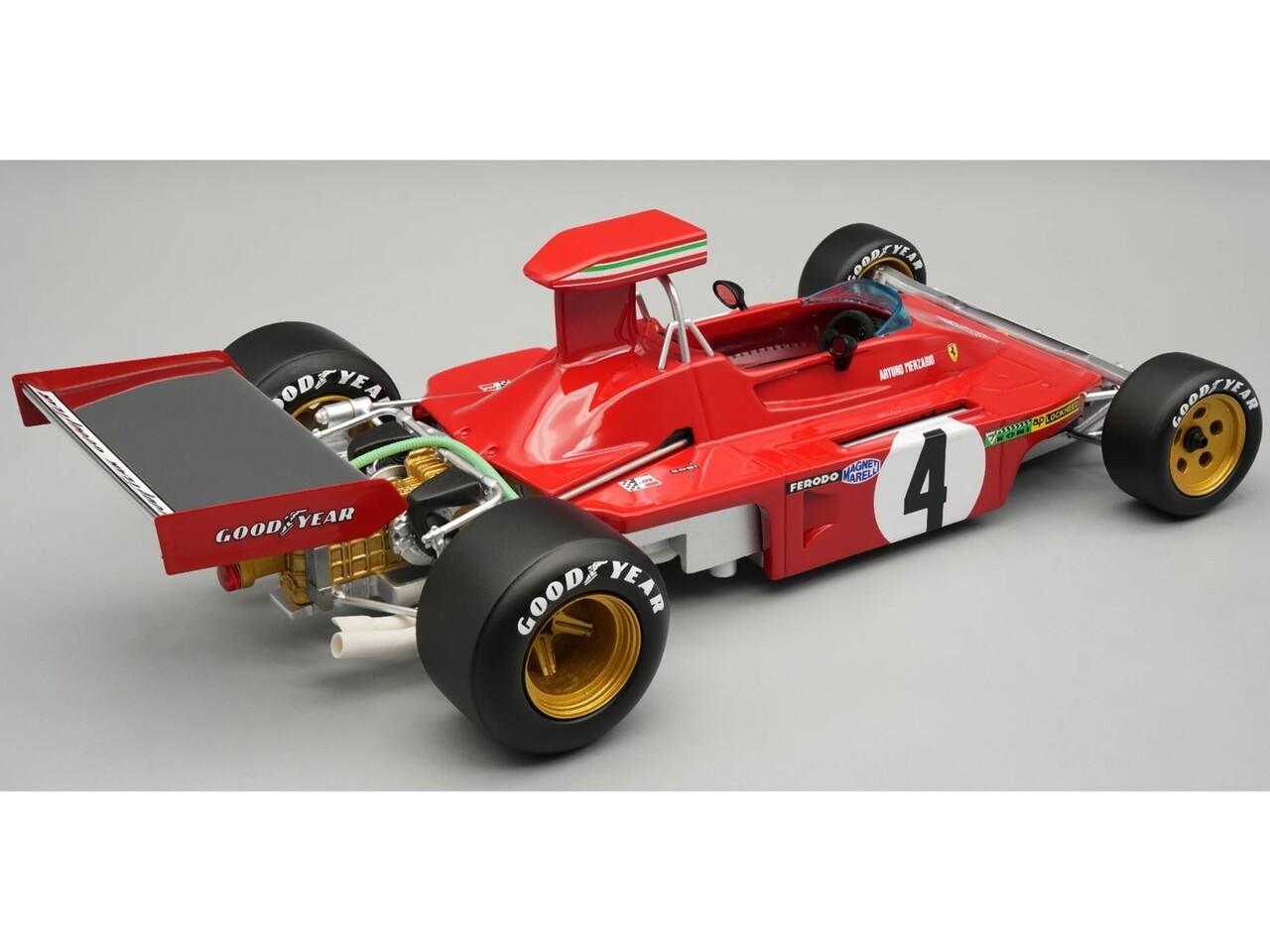 F1 Ferrari 312B-73 #4 GP Canada 1973 + Crashed Nose - 1:18 - Tecnomodel Mythos F1 Ferrari 312B-73 #4 GP Canada 1973 + Crashed Nose - 1:18 - Tecnomodel Mythos