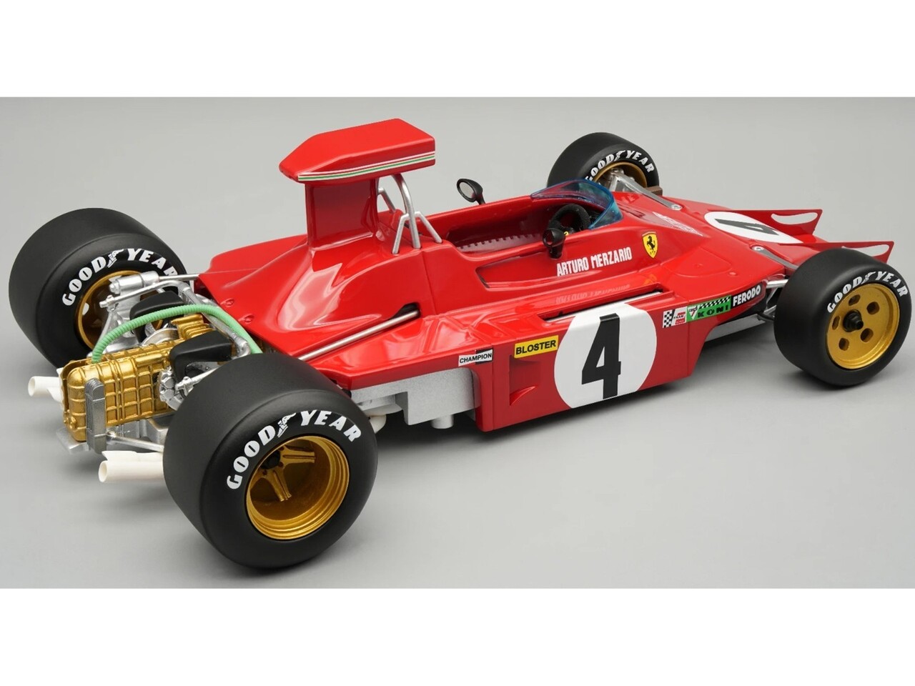 F1 Ferrari 312B-73 #4 GP Watkins Glen (USA) 1973 - 1:18 - Tecnomodel Mythos F1 Ferrari 312B-73 #4 GP Watkins Glen (USA) 1973 - 1:18 - Tecnomodel Mythos