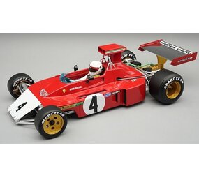 F1 Ferrari 312B-73 #4 GP Canada 1973 + Driver + Crashed Nose - 1:18 - Tecnomodel Mythos F1 Ferrari 312B-73 #4 GP Canada 1973 + Driver + Crashed Nose - 1:18 - Tecnomodel Mythos