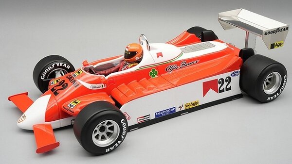 Formule 1 Alfa Romeo 179 #22 GP Netherlands 1980 + Driver - 1:18 - Tecnomodel Mythos Formule 1 Alfa Romeo 179 #22 GP Netherlands 1980 + Driver - 1:18 - Tecnomodel Mythos