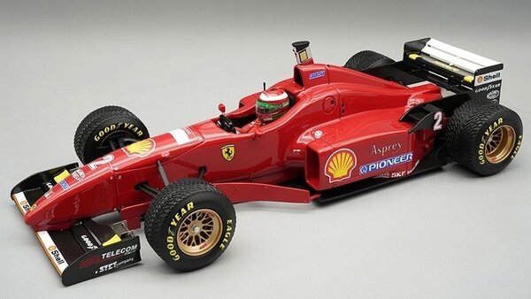 F1 Ferrari F310 #2 GP Spain 1996 + Driver + Rain Tyres - 1:18 - Tecnomodel Mythos F1 Ferrari F310 #2 GP Spain 1996 + Driver + Rain Tyres - 1:18 - Tecnomodel Mythos