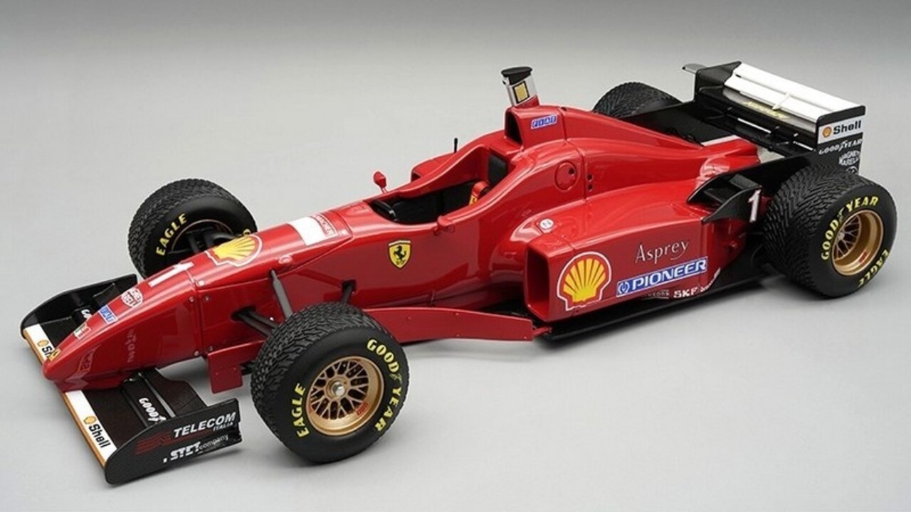F1 Ferrari F310 #1 GP Spain 1996 + Rain Tyres - 1:18 - Tecnomodel Mythos F1 Ferrari F310 #1 GP Spain 1996 + Rain Tyres - 1:18 - Tecnomodel Mythos