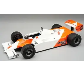 F1 McLaren MP4/1B #8 GP Monaco 1982 + Decals - 1:18 - Tecnomodel Mythos F1 McLaren MP4/1B #8 GP Monaco 1982 + Decals - 1:18 - Tecnomodel Mythos