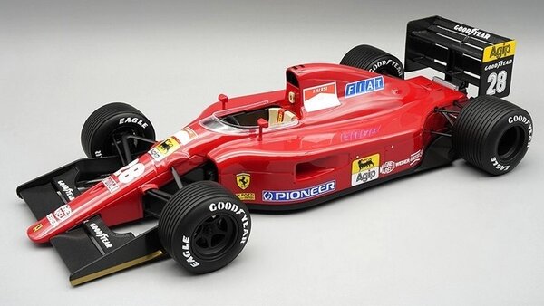 F1 Ferrari 642 #28 British GP 1991 + Rain Tyres - 1:18 - Tecnomodel Mythos F1 Ferrari 642 #28 British GP 1991 + Rain Tyres - 1:18 - Tecnomodel Mythos