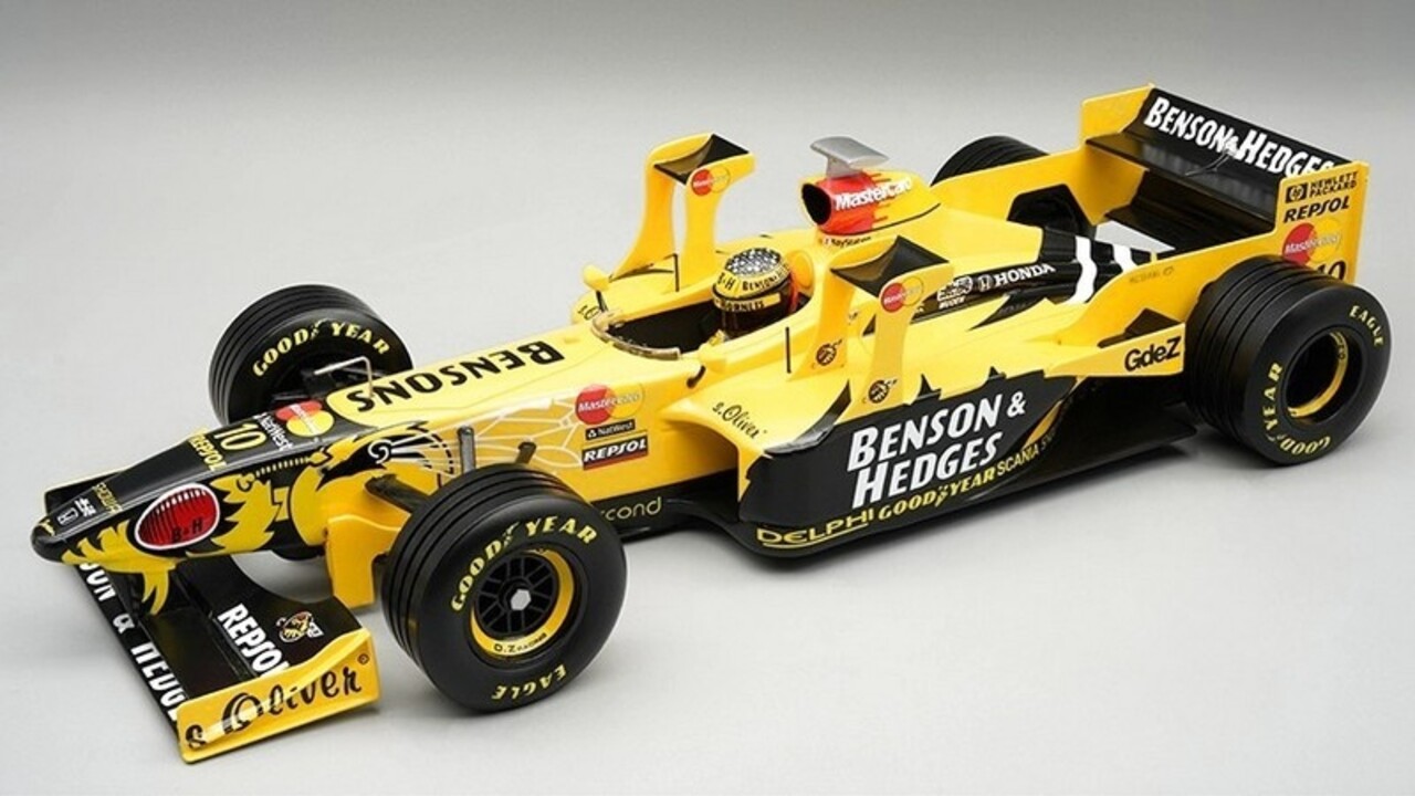 Formule 1 Jordan Honda 198 #10 GP Imola (Italy) 1998 + Driver - 1:18 - Tecnomodel Mythos Formule 1 Jordan Honda 198 #10 GP Imola (Italy) 1998 + Driver - 1:18 - Tecnomodel Mythos