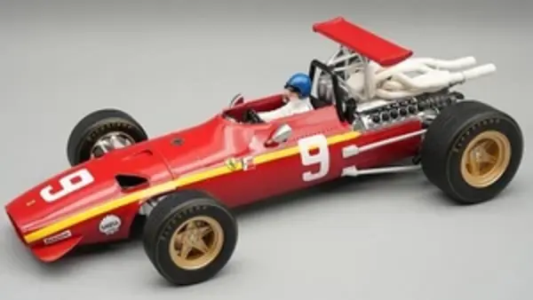 F1 Ferrari F312 F1/68 #9 GP Nürburgring 1968 + Driver - 1:18 - Tecnomodel Mythos F1 Ferrari F312 F1/68 #9 GP Nürburgring 1968 + Driver - 1:18 - Tecnomodel Mythos