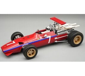 F1 Ferrari F312 F1/68 #7 GP Watkins Glen (USA) 1968 + Driver - 1:18 - Tecnomodel Mythos F1 Ferrari F312 F1/68 #7 GP Watkins Glen (USA) 1968 + Driver - 1:18 - Tecnomodel Mythos