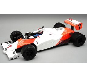 F1 McLaren MP4/1C #7 GP Monaco 1983 + Driver + Rain Tyres - 1:18 - Tecnomodel Mythos F1 McLaren MP4/1C #7 GP Monaco 1983 + Driver + Rain Tyres - 1:18 - Tecnomodel Mythos