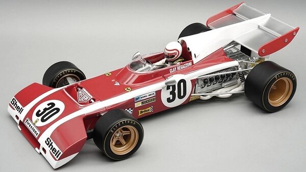 F1 Ferrari F312 B2 #30 Test Car GP Belgium 1972 + Driver - 1:18 - Tecnomodel Mythos F1 Ferrari F312 B2 #30 Test Car GP Belgium 1972 + Driver - 1:18 - Tecnomodel Mythos