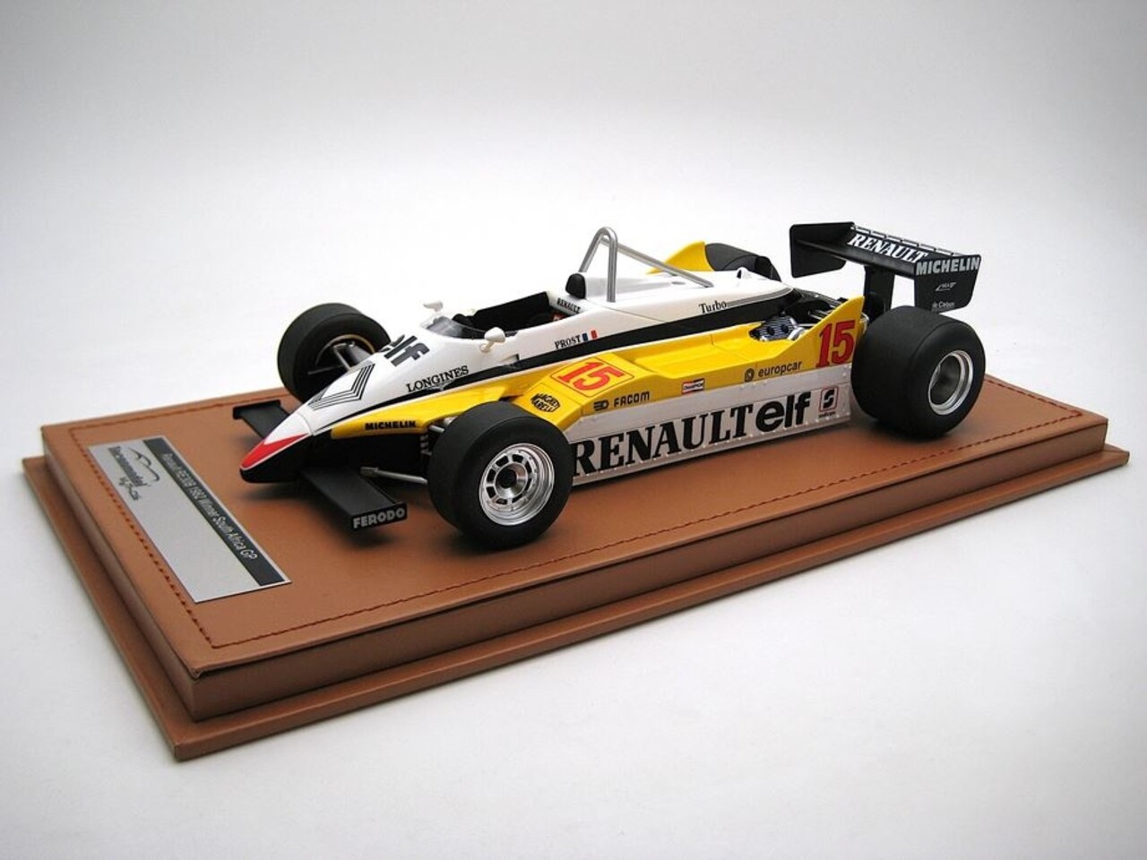 Formule 1 Renault RE30B #15 (Alain Prost) Winner South Africa GP 1982 - 1:18 - Tecnomodel Mythos Formule 1 Renault RE30B #15 (Alain Prost) Winner South Africa GP 1982 - 1:18 - Tecnomodel Mythos