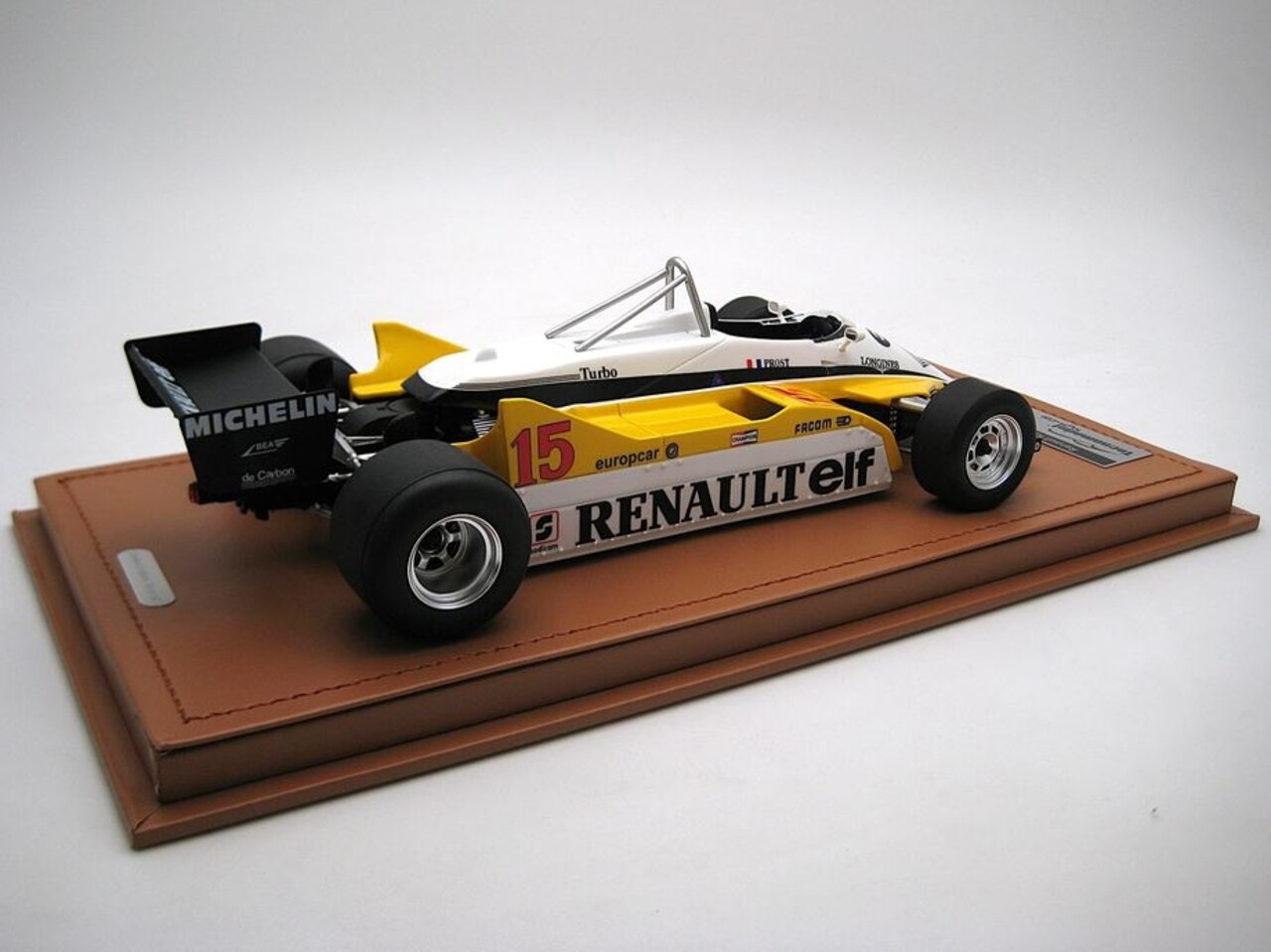 Formule 1 Renault RE30B #15 (Alain Prost) Winner South Africa GP 1982 - 1:18 - Tecnomodel Mythos Formule 1 Renault RE30B #15 (Alain Prost) Winner South Africa GP 1982 - 1:18 - Tecnomodel Mythos