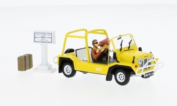 Austin Austin Mini Moke 1968 + 2 Figures + Suitcase + Macau Street Sign - 1:43 - Vitesse Austin Austin Mini Moke 1968 + 2 Figures + Suitcase + Macau Street Sign - 1:43 - Vitesse