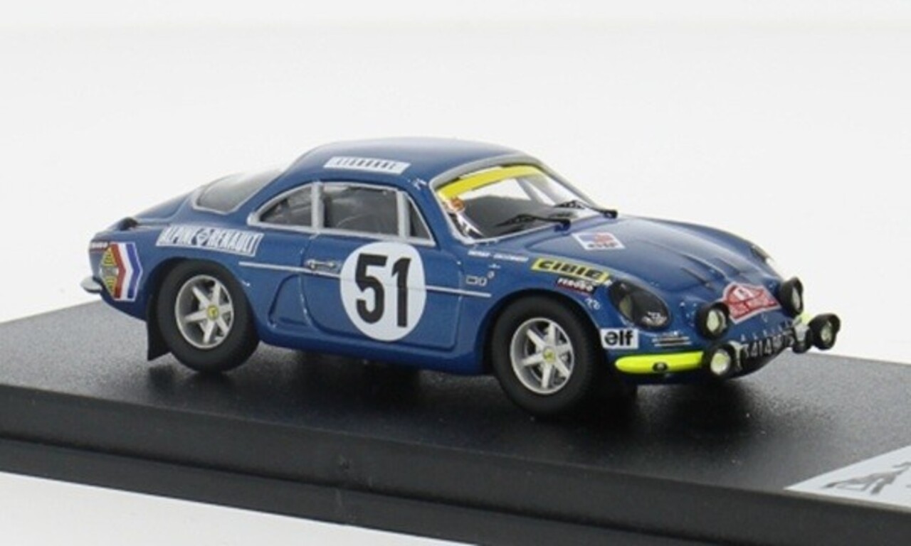 Alpine Alpine Renault A110 #51 Rally  Monte Carlo 1970- 1:43 - Troféu
