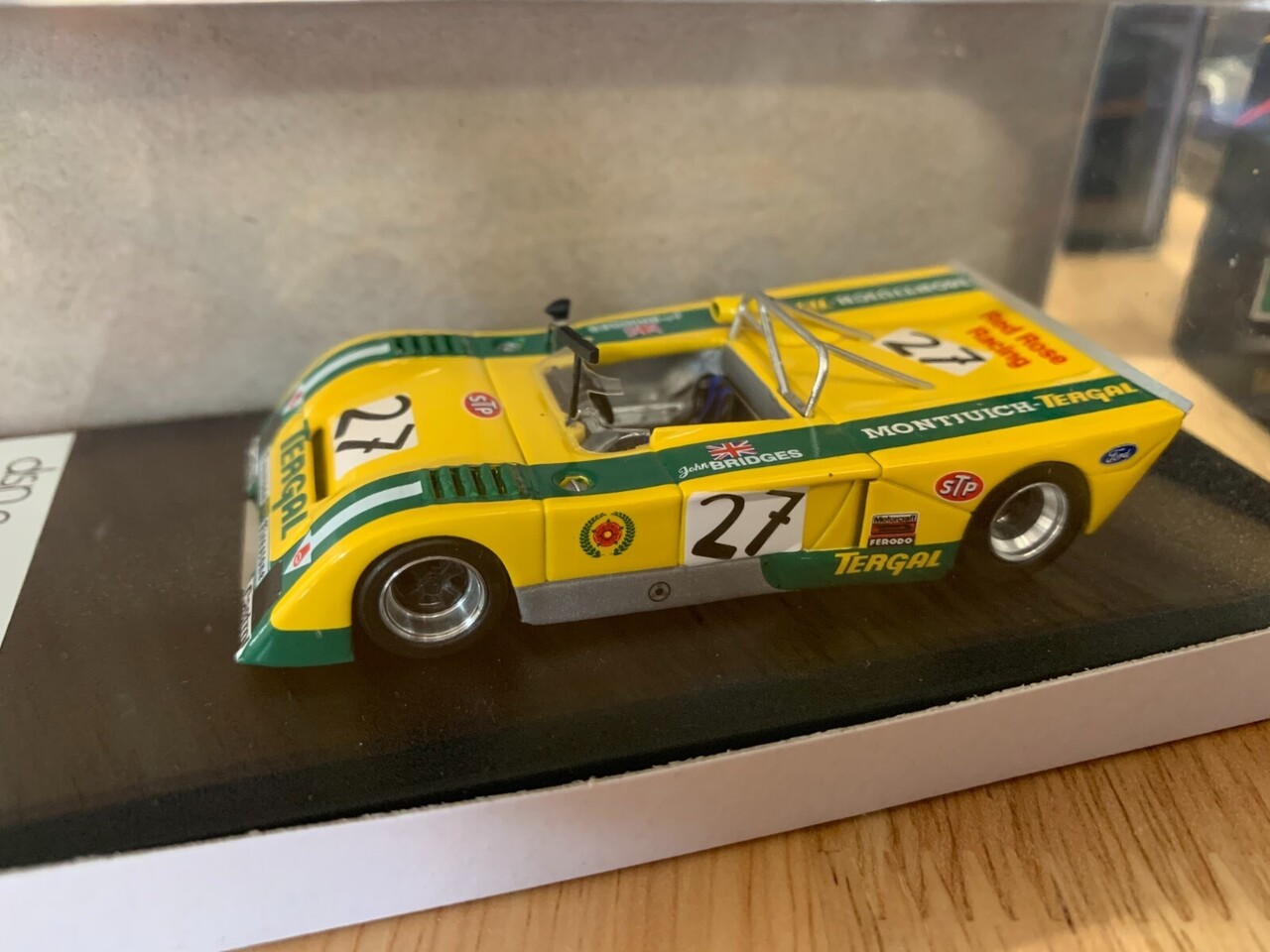 Chevron Chevron B21 Cosworth #27 Red Rose Racing 2nd  Vila Real (Portugal) 1974 - 1:43 - Troféu