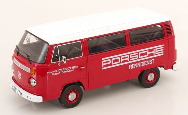 Volkswagen Volkswagen T2 Minibus Porsche Renndienst Stuttgart Zuffenhausen 1972 - 1:18 - KK Scale Volkswagen Volkswagen T2 Minibus Porsche Renndienst Stuttgart Zuffenhausen 1972 - 1:18 - KK Scale