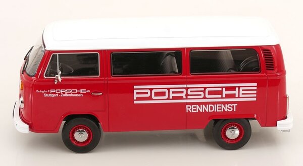 Volkswagen Volkswagen T2 Minibus Porsche Renndienst Stuttgart Zuffenhausen 1972 - 1:18 - KK Scale Volkswagen Volkswagen T2 Minibus Porsche Renndienst Stuttgart Zuffenhausen 1972 - 1:18 - KK Scale