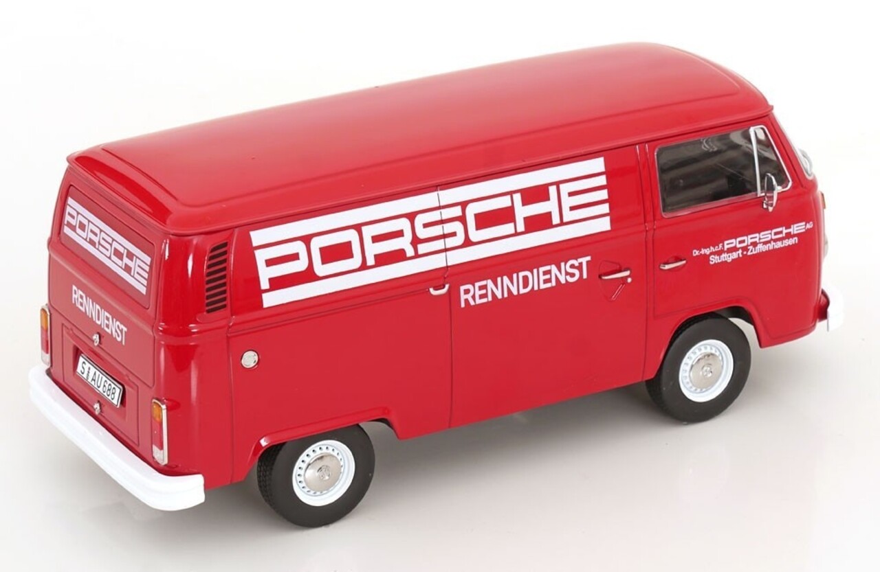 Volkswagen Volkswagen T2b Delivery Van Porsche Renndienst 1972 - 1:18 - KK Scale