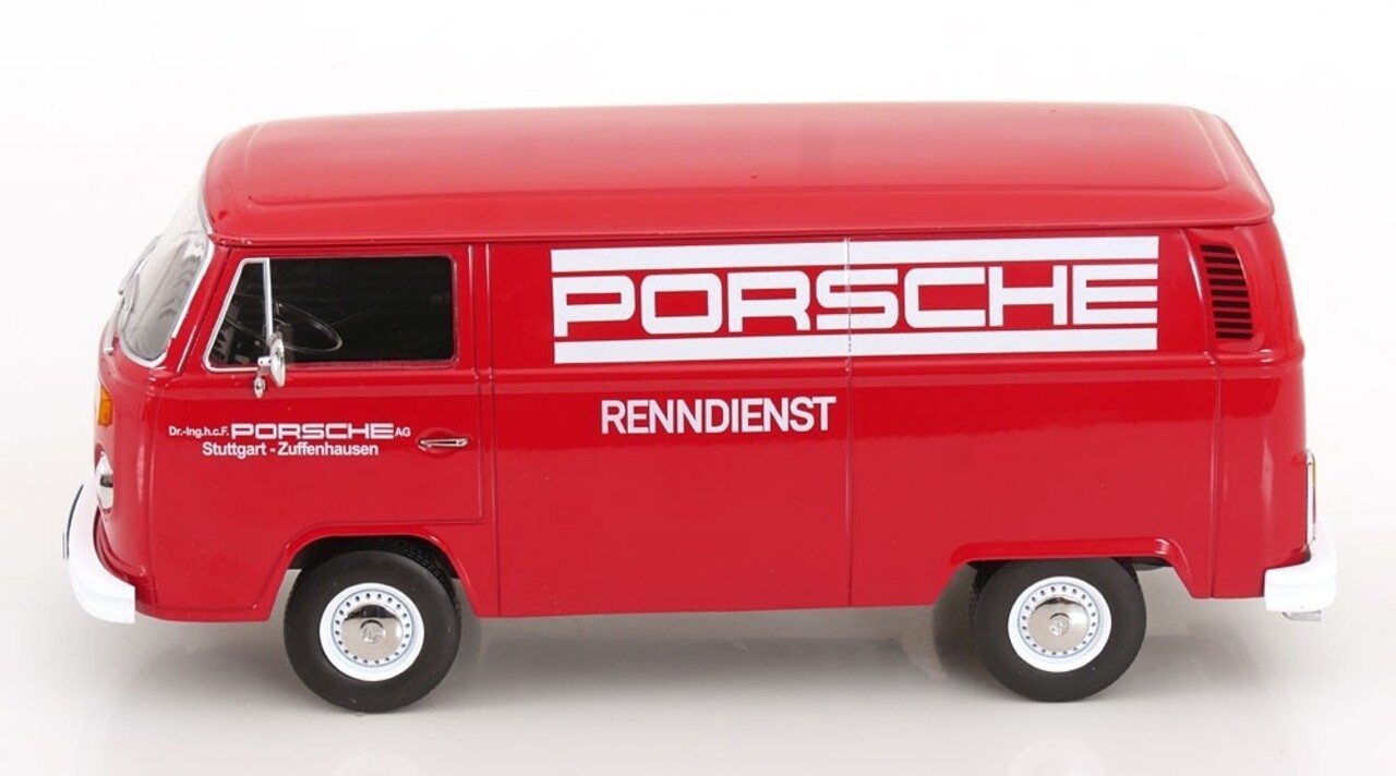 Volkswagen Volkswagen T2b Delivery Van Porsche Renndienst 1972 - 1:18 - KK Scale