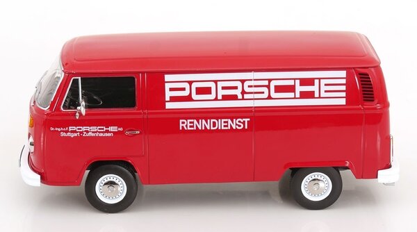 Volkswagen Volkswagen T2b Delivery Van Porsche Renndienst 1972 - 1:18 - KK Scale