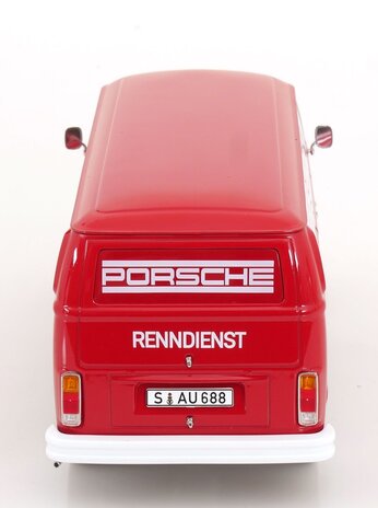 Volkswagen Volkswagen T2b Delivery Van Porsche Renndienst 1972 - 1:18 - KK Scale