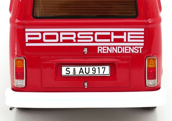 Volkswagen Volkswagen T2b Delivery Van Porsche Renndienst 1972 - 1:18 - KK Scale