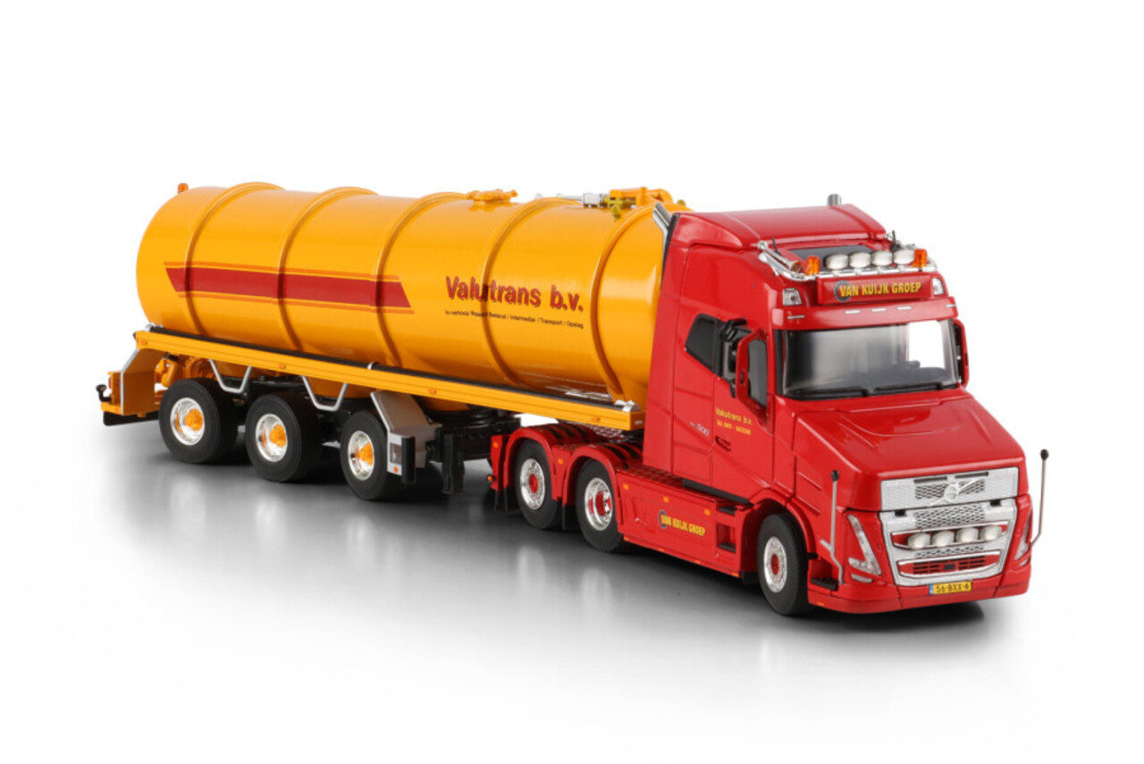Vlastuin Torpedo VT5 Globetrotter 6x2 Tag Axle + Tank Trailer Vacuum 3 Axle 'Vakutrans' - 1:50 - WSI Models Vlastuin Torpedo VT5 Globetrotter 6x2 Tag Axle + Tank Trailer Vacuum 3 Axle 'Vakutrans' - 1:50 - WSI Models