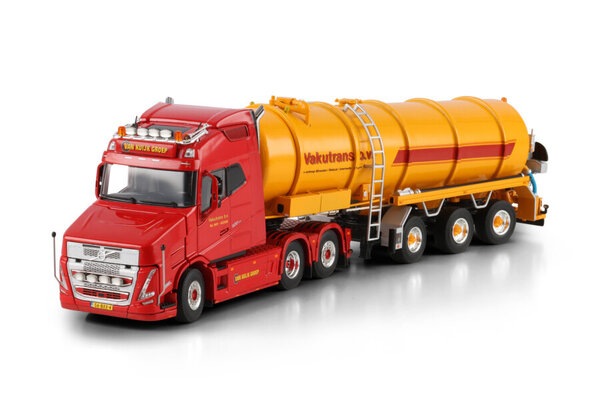Vlastuin Torpedo VT5 Globetrotter 6x2 Tag Axle + Tank Trailer Vacuum 3 Axle 'Vakutrans' - 1:50 - WSI Models Vlastuin Torpedo VT5 Globetrotter 6x2 Tag Axle + Tank Trailer Vacuum 3 Axle 'Vakutrans' - 1:50 - WSI Models