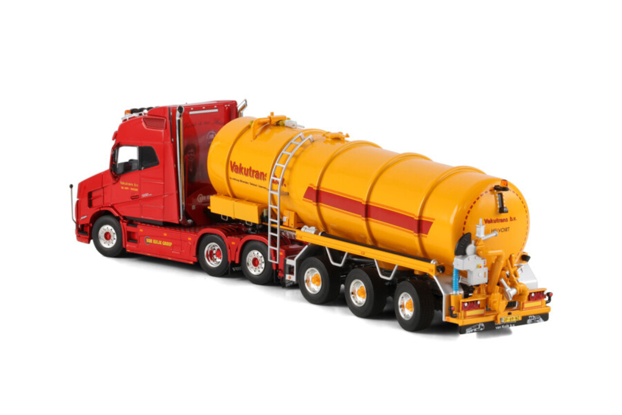 Vlastuin Torpedo VT5 Globetrotter 6x2 Tag Axle + Tank Trailer Vacuum 3 Axle 'Vakutrans' - 1:50 - WSI Models Vlastuin Torpedo VT5 Globetrotter 6x2 Tag Axle + Tank Trailer Vacuum 3 Axle 'Vakutrans' - 1:50 - WSI Models