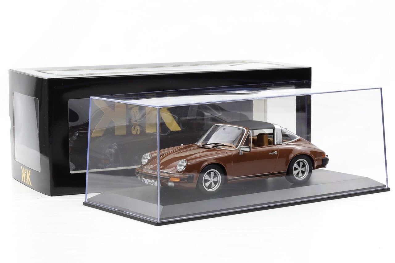 Porsche Porsche 911 SC Targa 1975 + Removable Top 'German TV-Series Tatort Stuttgart' - 1:18 - KK Scale Porsche Porsche 911 SC Targa 1975 + Removable Top 'German TV-Series Tatort Stuttgart' - 1:18 - KK Scale