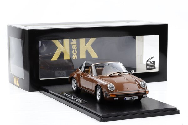 Porsche Porsche 911 SC Targa 1975 + Removable Top 'German TV-Series Tatort Stuttgart' - 1:18 - KK Scale Porsche Porsche 911 SC Targa 1975 + Removable Top 'German TV-Series Tatort Stuttgart' - 1:18 - KK Scale