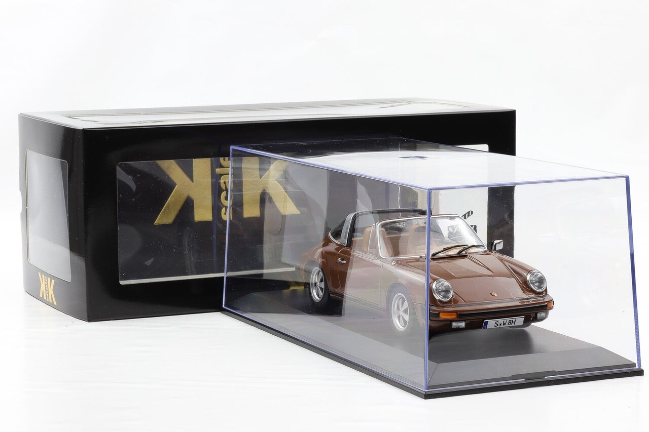 Porsche Porsche 911 SC Targa 1975 + Removable Top 'German TV-Series Tatort Stuttgart' - 1:18 - KK Scale Porsche Porsche 911 SC Targa 1975 + Removable Top 'German TV-Series Tatort Stuttgart' - 1:18 - KK Scale
