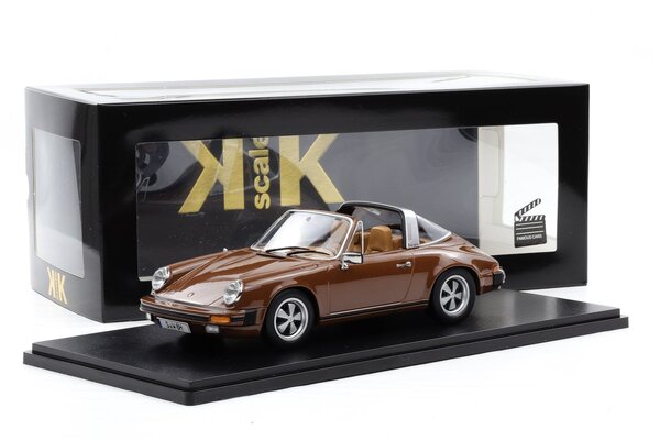 Porsche Porsche 911 SC Targa 1975 + Removable Top 'German TV-Series Tatort Stuttgart' - 1:18 - KK Scale Porsche Porsche 911 SC Targa 1975 + Removable Top 'German TV-Series Tatort Stuttgart' - 1:18 - KK Scale