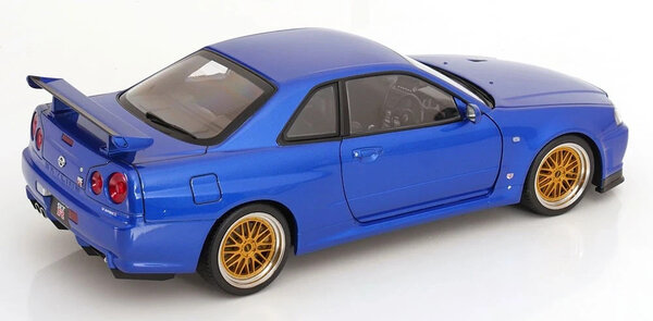 Nissan Nissan Skyline GT-R (R34) V-SPEC II 2001 + BBS Rims - 1:12 - KK Scale Nissan Nissan Skyline GT-R (R34) V-SPEC II 2001 + BBS Rims - 1:12 - KK Scale