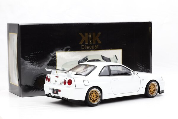 Nissan Nissan Skyline GT-R (R34) V-SPEC II 2001 + BBS Rims - 1:12 - KK Scale Nissan Nissan Skyline GT-R (R34) V-SPEC II 2001 + BBS Rims - 1:12 - KK Scale