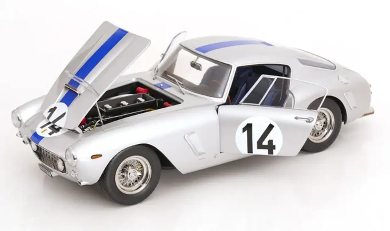 Ferrari Ferrari 250GT SWB 3.0L V12 Coupe Team Noblet #14 3rd 24H Le Mans 1961 - 1:12 - KK Scale Ferrari Ferrari 250GT SWB 3.0L V12 Coupe Team Noblet #14 3rd 24H Le Mans 1961 - 1:12 - KK Scale