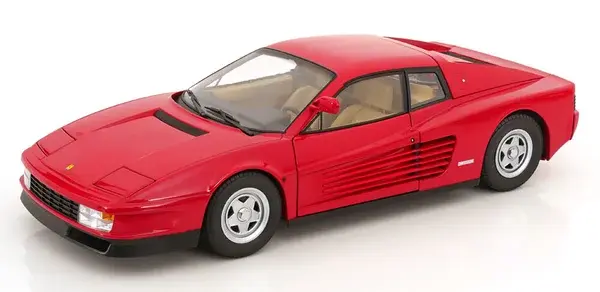 Ferrari Ferrari Testarossa MKI + Center-Lock Wheel and Single Mirror 1984 - 1:12 - KK Scale Ferrari Ferrari Testarossa MKI + Center-Lock Wheel and Single Mirror 1984 - 1:12 - KK Scale