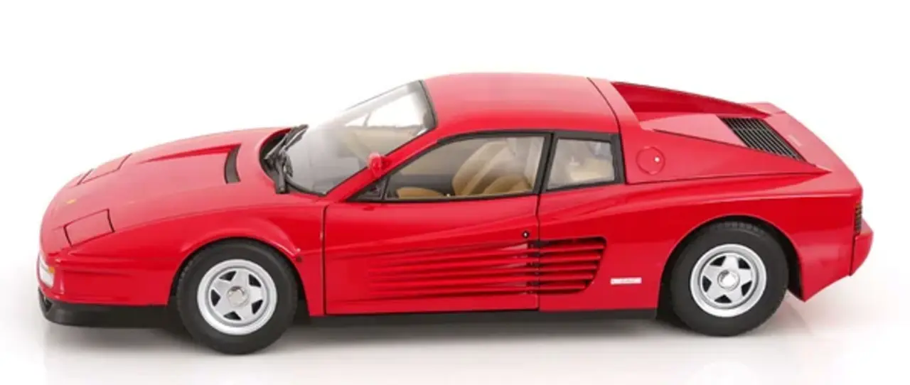 Ferrari Ferrari Testarossa MKI + Center-Lock Wheel and Single Mirror 1984 - 1:12 - KK Scale Ferrari Ferrari Testarossa MKI + Center-Lock Wheel and Single Mirror 1984 - 1:12 - KK Scale