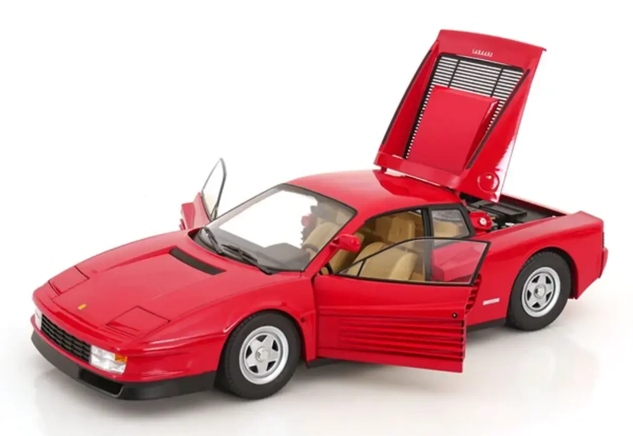 Ferrari Ferrari Testarossa MKI + Center-Lock Wheel and Single Mirror 1984 - 1:12 - KK Scale Ferrari Ferrari Testarossa MKI + Center-Lock Wheel and Single Mirror 1984 - 1:12 - KK Scale